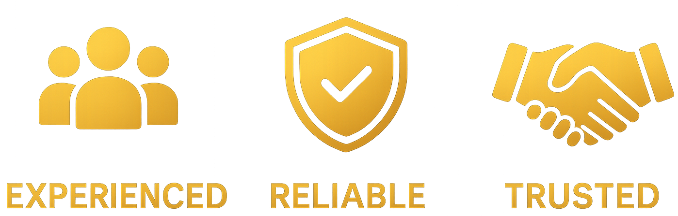 Experienced Reliable Trusted Icons